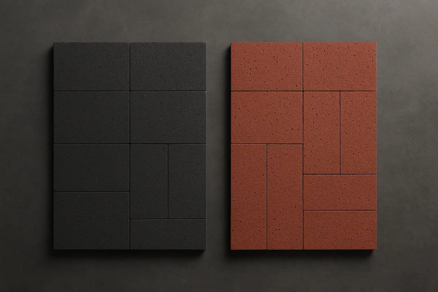 Dinding fasad batu candi hitam dan lava stone dari pabrik Cirebon