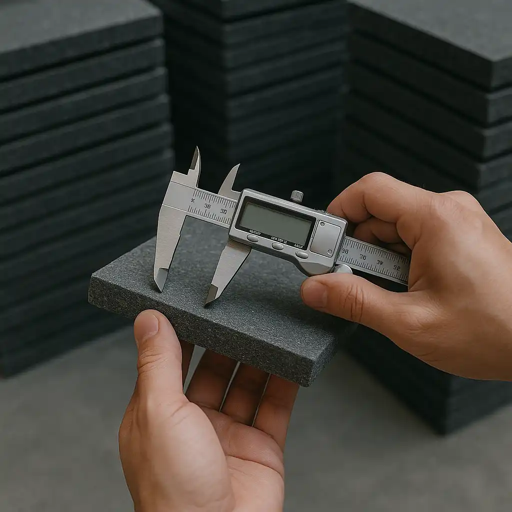 Quality control batu alam AndesitA